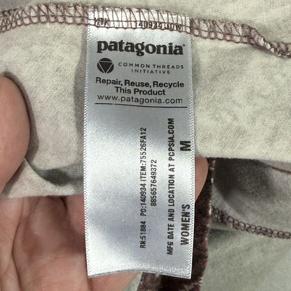 Patagonia Mauve Sleeveless Abstract Paisley Organic Cotton Margot Dress Womens M - Picture 7 of 7